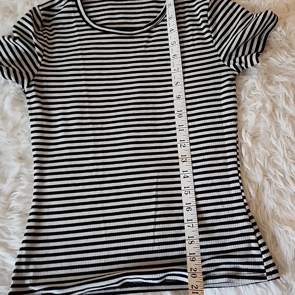 Free People Classic Black and White Striped Women's Top
